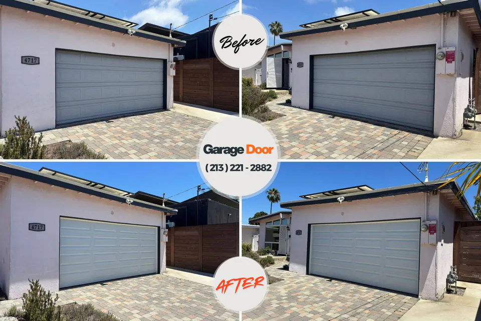 Before and after: garage door repair Sunland Park, NM